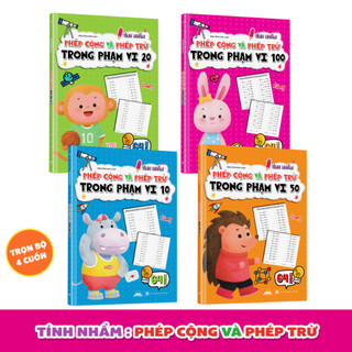Sách - Tập Làm Toán Cho Bé Tính Nhẩm Phép Cộng Và Phép Trừ Trong Phạm Vi 10/20/50/100 - Tiên Phong Books