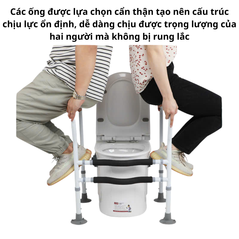 Tay vịn nhà vệ sinh đa chức năng giúp người già và phụ nữ mang thai chống rơi và chống trượt phụ trợ giúp đứng lên
