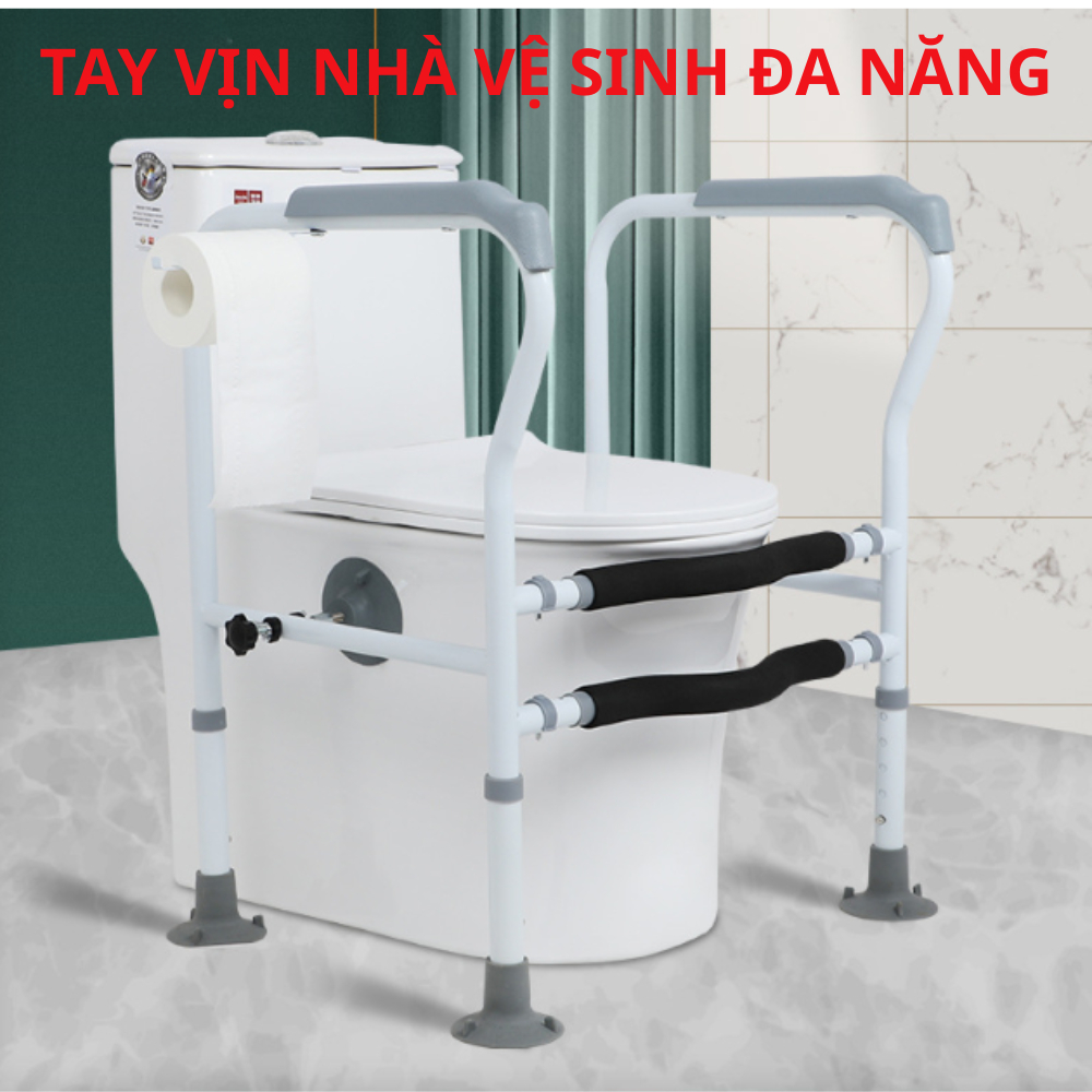 Tay vịn nhà vệ sinh đa chức năng giúp người già và phụ nữ mang thai chống rơi và chống trượt phụ trợ giúp đứng lên