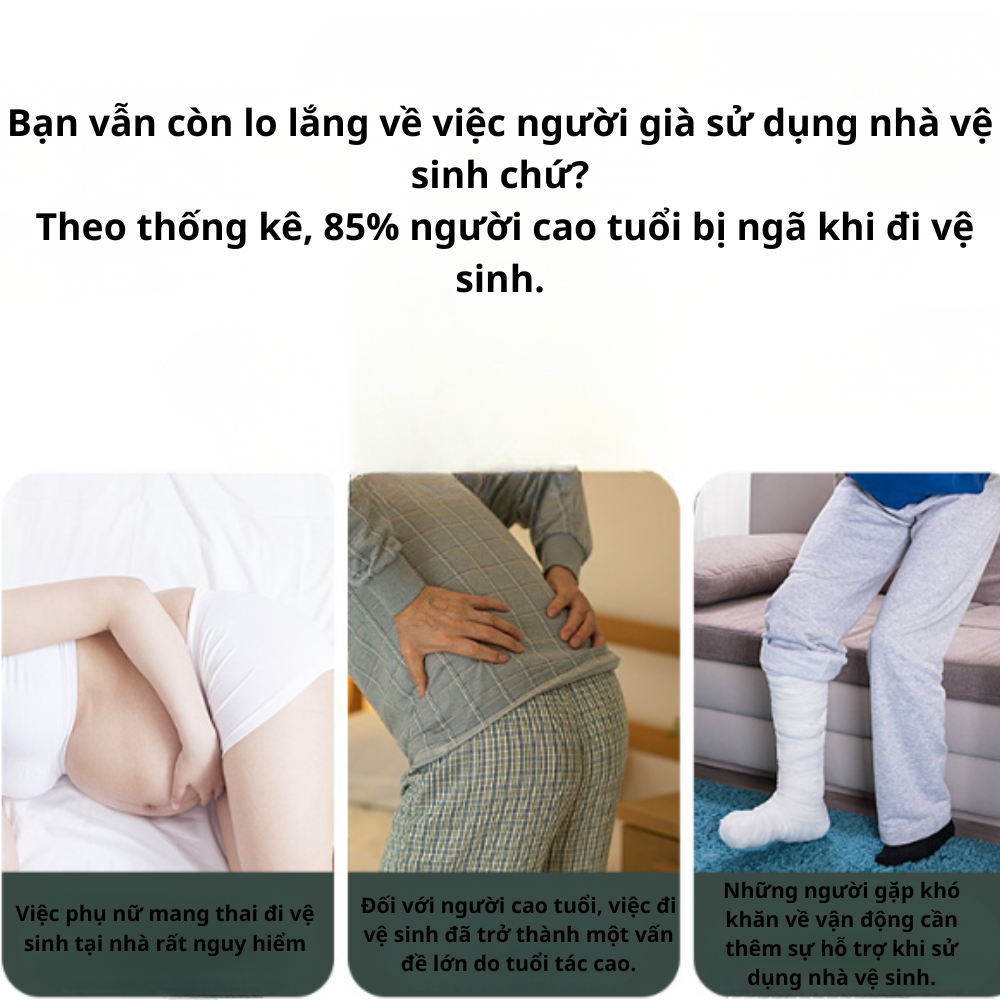 Tay vịn nhà vệ sinh đa chức năng giúp người già và phụ nữ mang thai chống rơi và chống trượt phụ trợ giúp đứng lên