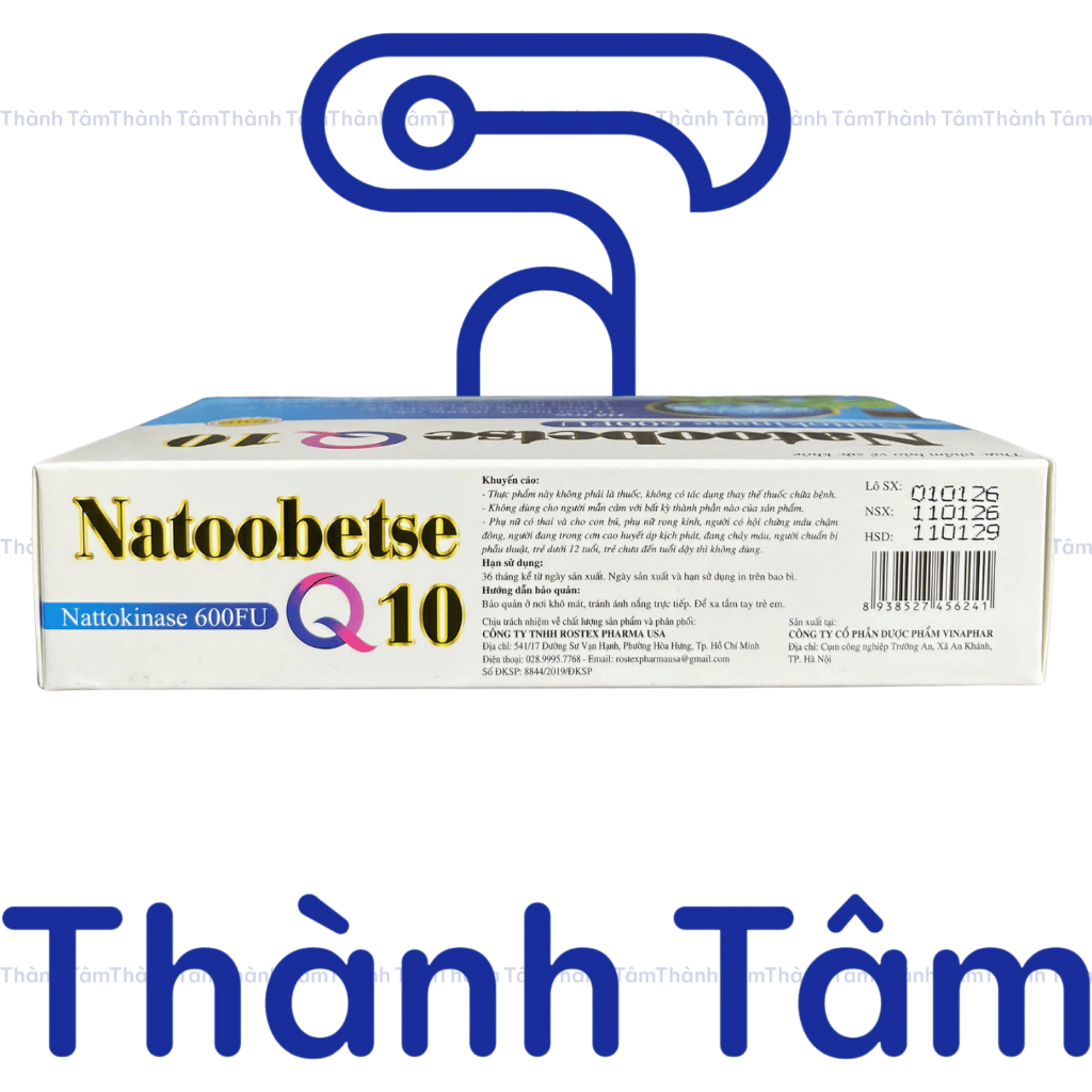 (Xanh) Viên uống NATOOBETSE Q10 XANH 30V hỗ trợ hoạt huyết dưỡng não, tăng trí nhớ, giảm hoa mắt, chóng mặt