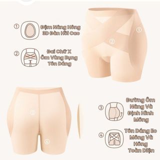 Combo 2 Quần Độn Hông Nữ Su Tôn Dáng Cao Cấp, Quần Lót Độ Dáng Đồng Hồ Cát Mềm Thoáng King Shop N-2028