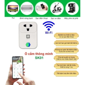 Ổ Cắm Thông Minh Wifi Hunonic, Ổ Cắm Hẹn Giờ Từ Xa, Ổ cắm bật tắt trên điện thoại Điều Khiển Mọi Thiết Bị Từ Xa