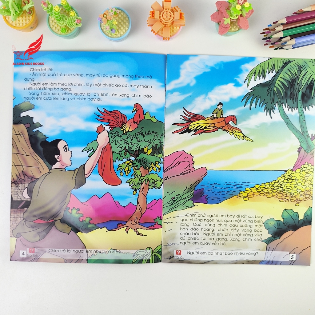 Sách- Bộ truyện Cổ Tích Việt Nam – Tủ Sách Phát Triển Ngôn Ngữ Tiếng Việt cho bé (Sọ Dừa, Tấm Cám..)