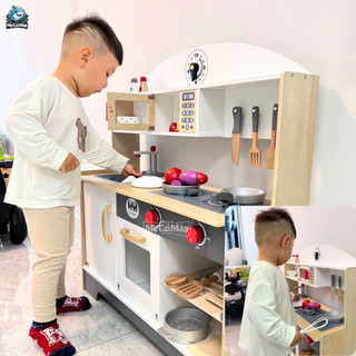 Bộ Đồ Chơi Bếp Gỗ Cao Cấp Cho Bé, Đồ Chơi Nấu Ăn Nhà Bếp Giúp Bé Phát Triển Tư Duy, Chất Liệu Gỗ An Toàn
