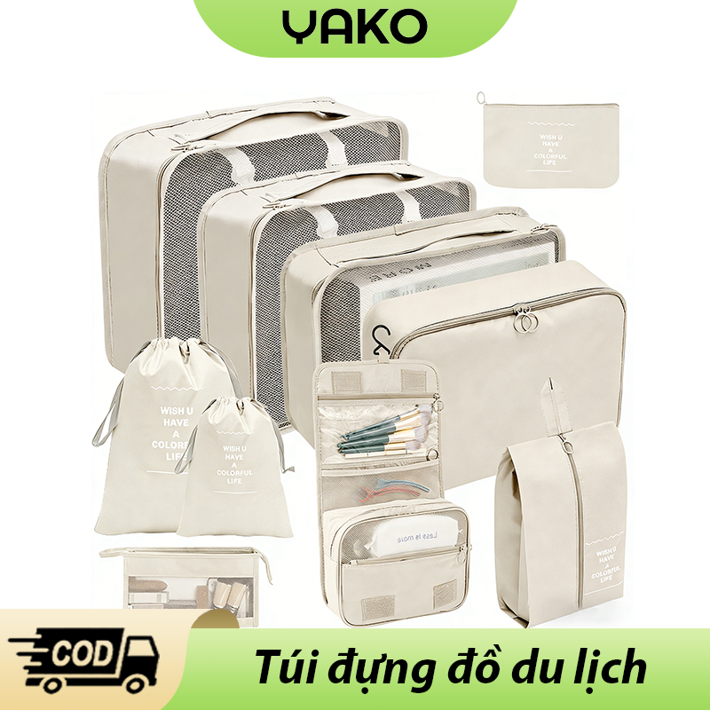 YAKO Set 7 Túi Du Lịch Đa Năng Chống Nước Thuận tiện cho việc đi lại, dễ dàng di chuyển.