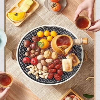 Bếp Nướng Than Hoa BBQ Hàn Quốc Không Khói, Nướng Tại Bàn An Toàn, Cách Nhiệt Cao Cấp Cho Gia Đình