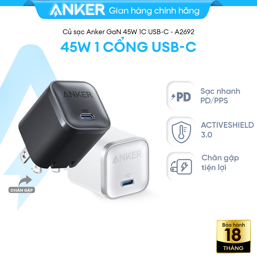 Củ sạc Anker Nano 45W