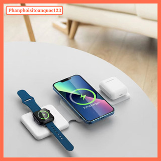 Đế Sạc Không Dây 3IN1 – Sạc Gập Tiện Lợi, Đa Năng Cho Iphone/Apple Watch/AirPods