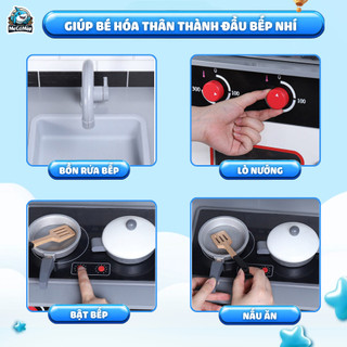 Bộ Đồ Chơi Nấu Ăn Cho Bé, Đồ Chơi Nhà Bếp Nhập Vai Giúp Bé Phát Triển Tư Duy Kỹ Năng Sống, Chất Liệu Gỗ An Toàn