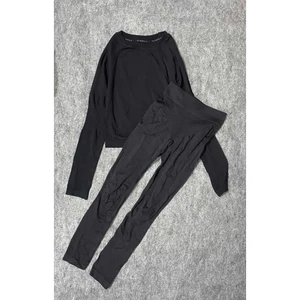 Bộ Tập Gym Yoga Nữ Dài Tay Quần Legging Cạp Cao, Co Giãn 4 Chiều, Ôm Dáng