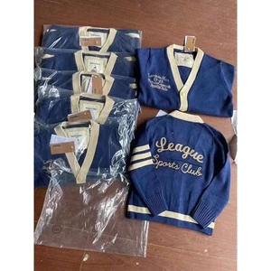 Áo Len Cardigan Bé Trai Dài Tay, Cài Cúc Trước, Phối Viền Thể Thao