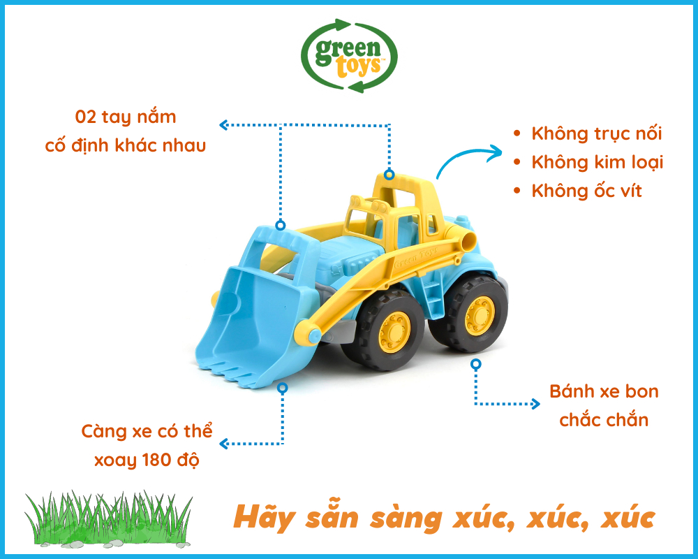 Mô tả Đồ Chơi Xe Máy Xúc Càng Cao Green Toys Cho Bé Từ 1 Tuổi - 2