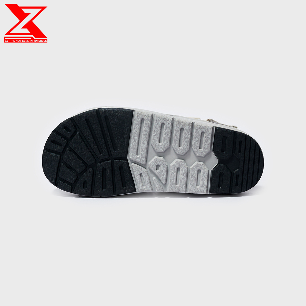 Mô tả Giày xăng-đan nữ ZX unisex Shoes 3128 Cream Black 3 quai có thể tháo quai sau - 4