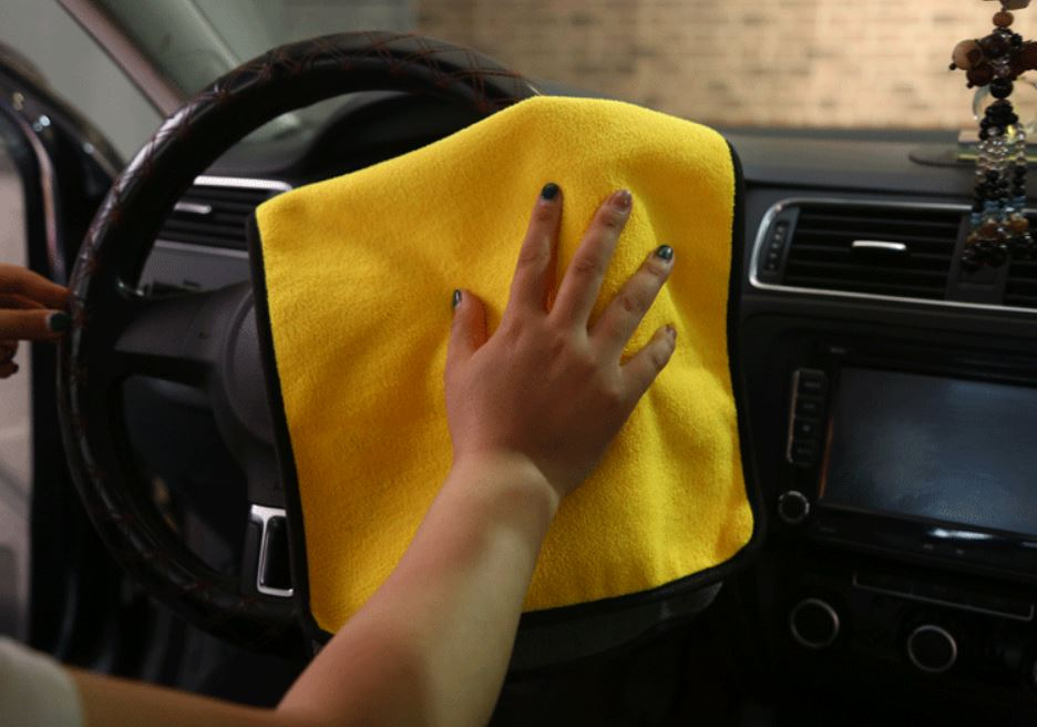 Mô tả Khăn Lau Xe Ô Tô Loại To Khổ 60x30CM Microfiber Chuyên Dùng Đa Năng Siêu Thấm, Dày - Size Cỡ Đại Chính Hãng Amalife - 6