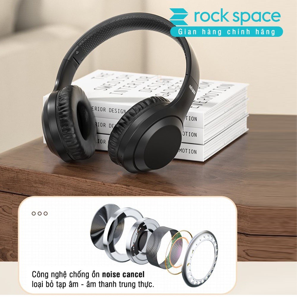 Mô tả Headphone Tai nghe bluetooth chụp tai Rockspace O2 chính hãng có mic nghe nhạc 15h  bảo hành 1 năm - 2