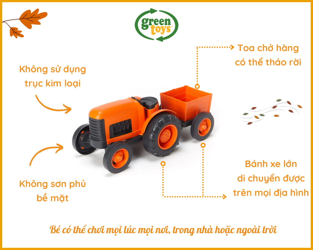 Mô tả Đồ Chơi Máy Kéo Green Toys Cho Bé Từ 1 Tuổi - 3