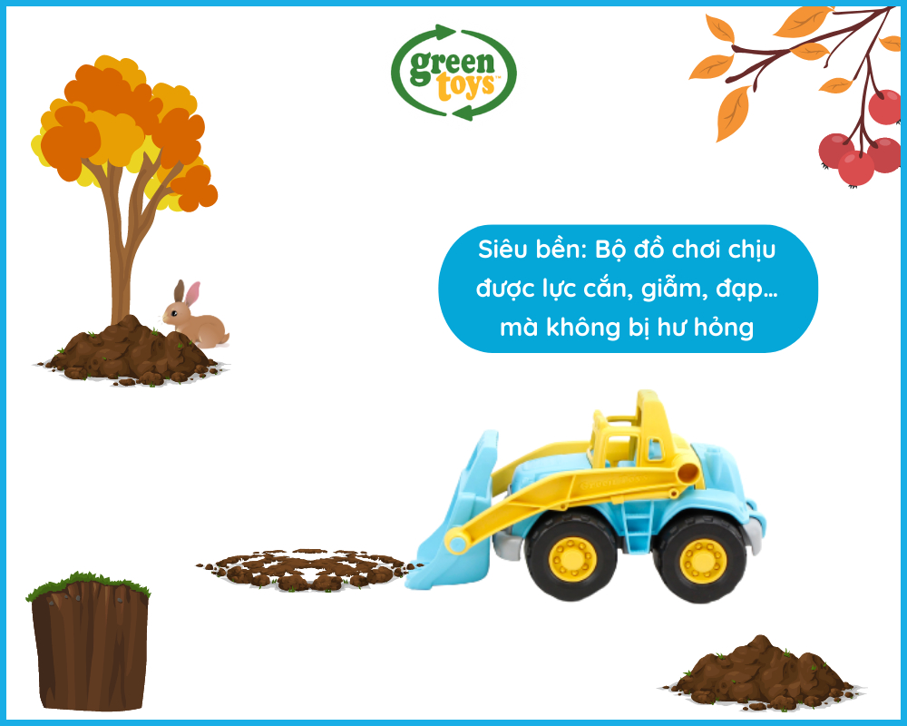 Mô tả Đồ Chơi Xe Máy Xúc Càng Cao Green Toys Cho Bé Từ 1 Tuổi - 4