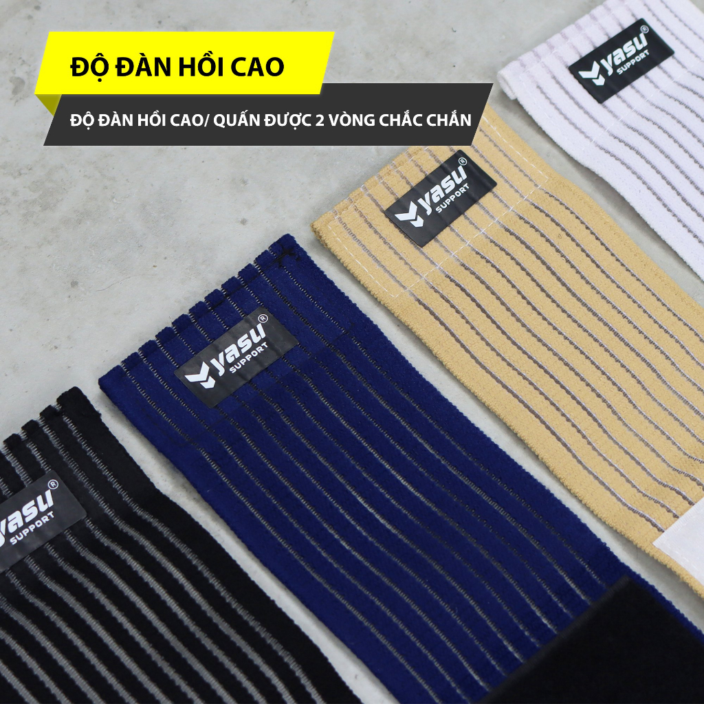 Mô tả Băng quấn cổ tay thể thao tập gym, tennis, cầu lông bảo vệ và hỗ trợ nẹp cổ tay Yasu 1536 (1 Chiếc) - 2