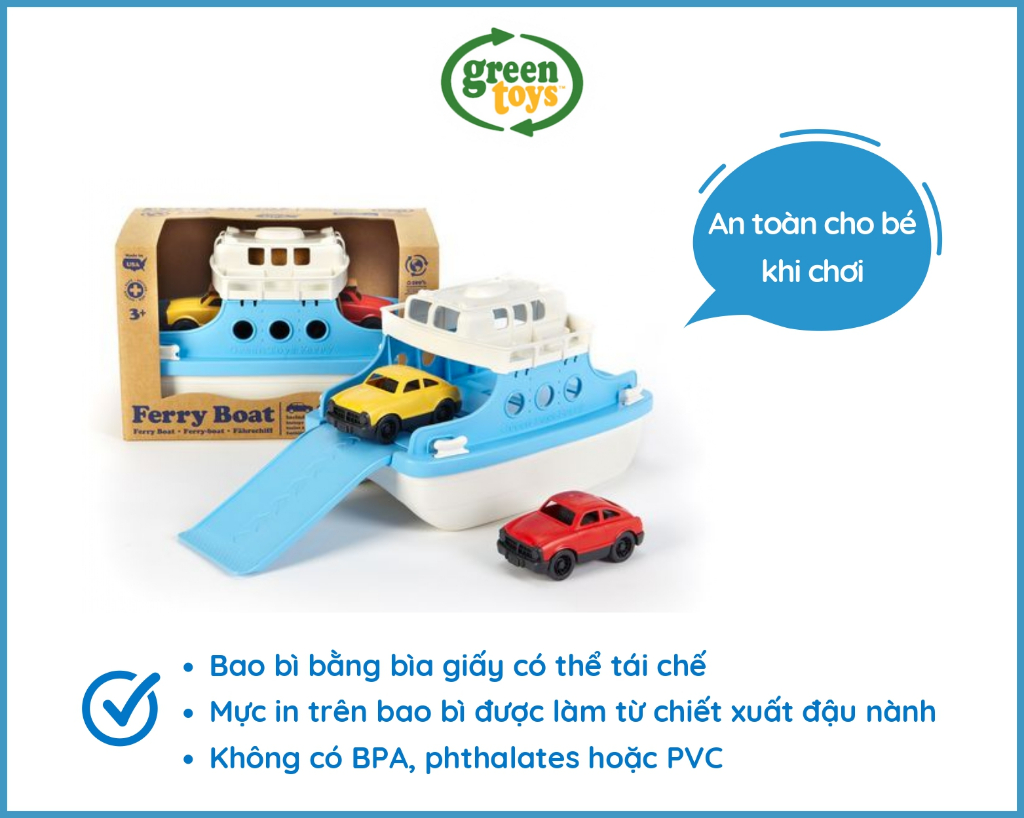 Mô tả Bộ Đồ Chơi Phà Chở Xe Ô Tô Green Toys Cho Bé Từ 3 Tuổi - 5