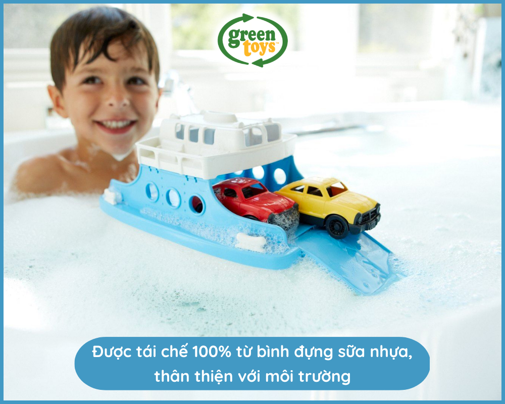 Mô tả Bộ Đồ Chơi Phà Chở Xe Ô Tô Green Toys Cho Bé Từ 3 Tuổi - 3
