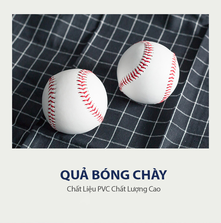 Mô tả Quả bóng chày KUNO loại da cứng và da mềm, chất liệu da cao cấp đường may tỉ mỉ sắc nét - 1