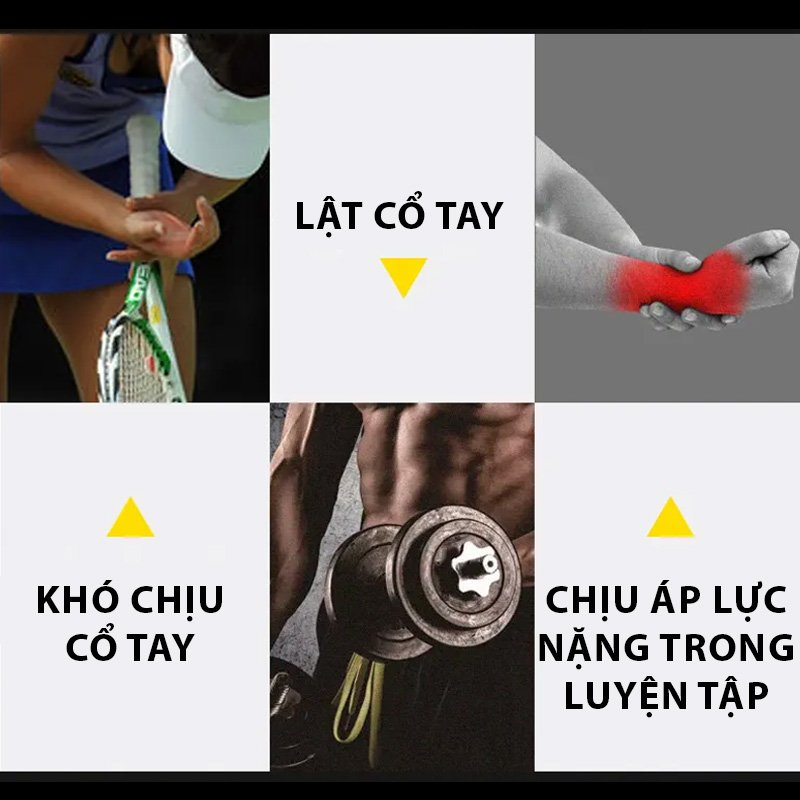 Mô tả Băng quấn cổ tay thể thao tập gym, tennis, cầu lông bảo vệ và hỗ trợ nẹp cổ tay Yasu 1536 (1 Chiếc) - 6