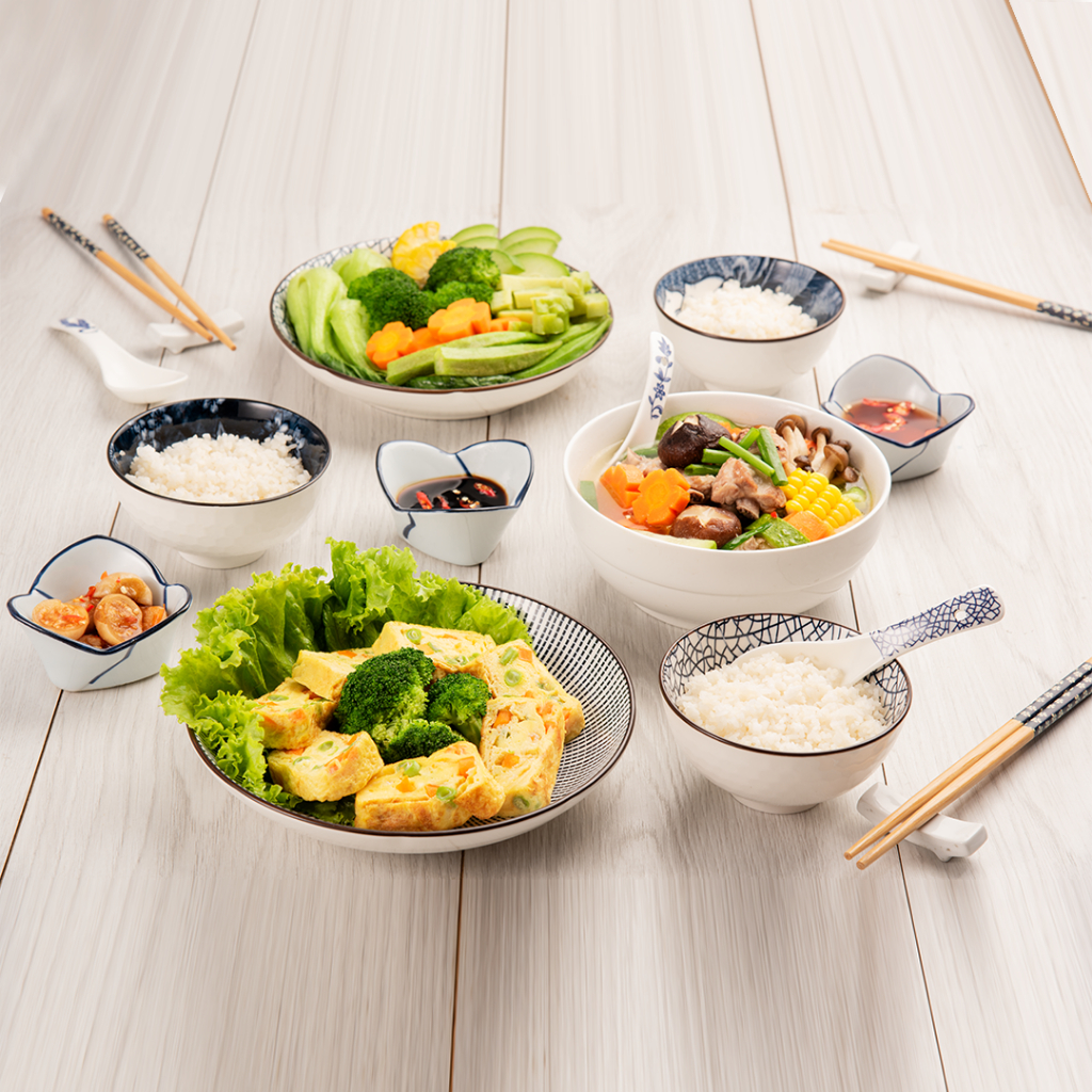 Mô tả Bộ 2 chén bát 2 đĩa Fellia kiểu Nhật (2 chén, 2 đĩa, 2 đũa) | Sứ cao cấp | Đóng hộp quà tặng - 2
