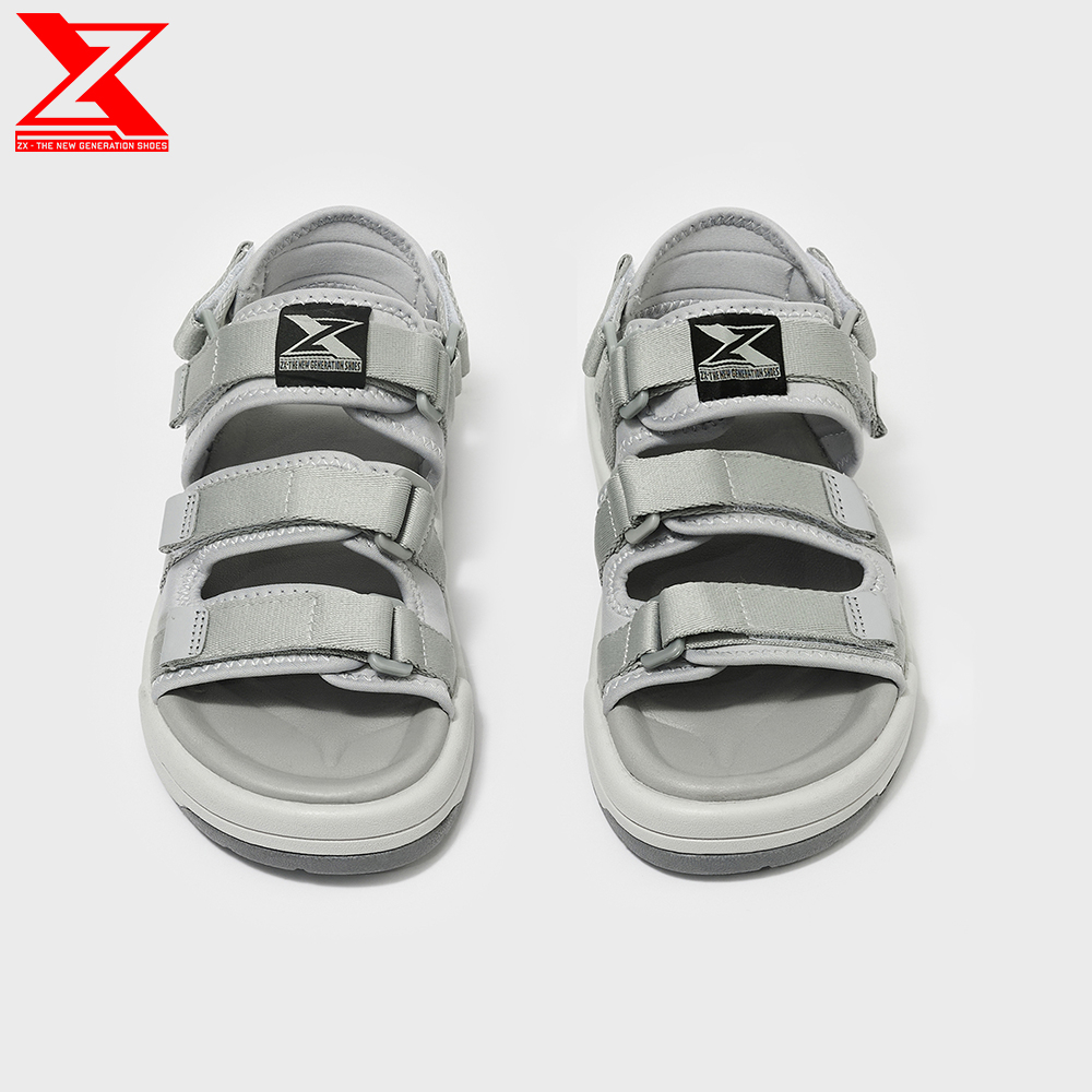 Mô tả Giày xăng-đan ZX Unisex Shoes 3128 all grey 3 quai đế Phylon 3cm siêu êm, bảo hành trọn đời - 3