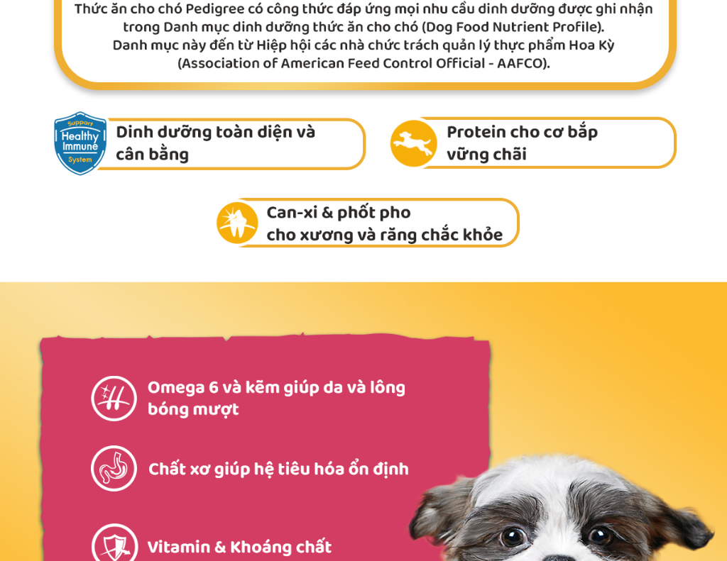 Mô tả Thức Ăn Cho Chó Con Dạng Sốt PEDIGREE NutriDefence - Vị Bò, Trứng và Rau (80g, 12 Gói) - 4