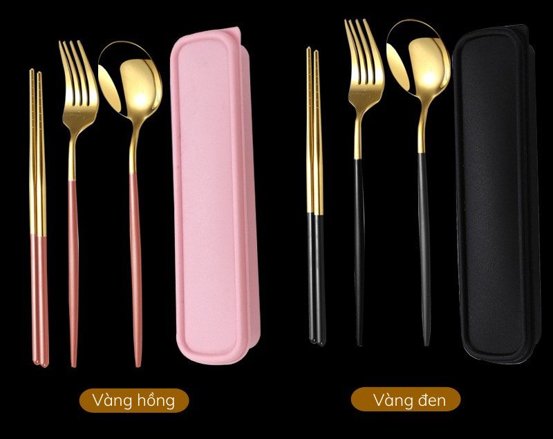 Mô tả Bộ Muỗng Đũa Nĩa Thìa Dĩa HOKU Inox 304 Cá Nhân, Văn Phòng Có Hộp Đựng Phủ Bóng Sang Trọng Tiện Lợi - BMD01 - 8