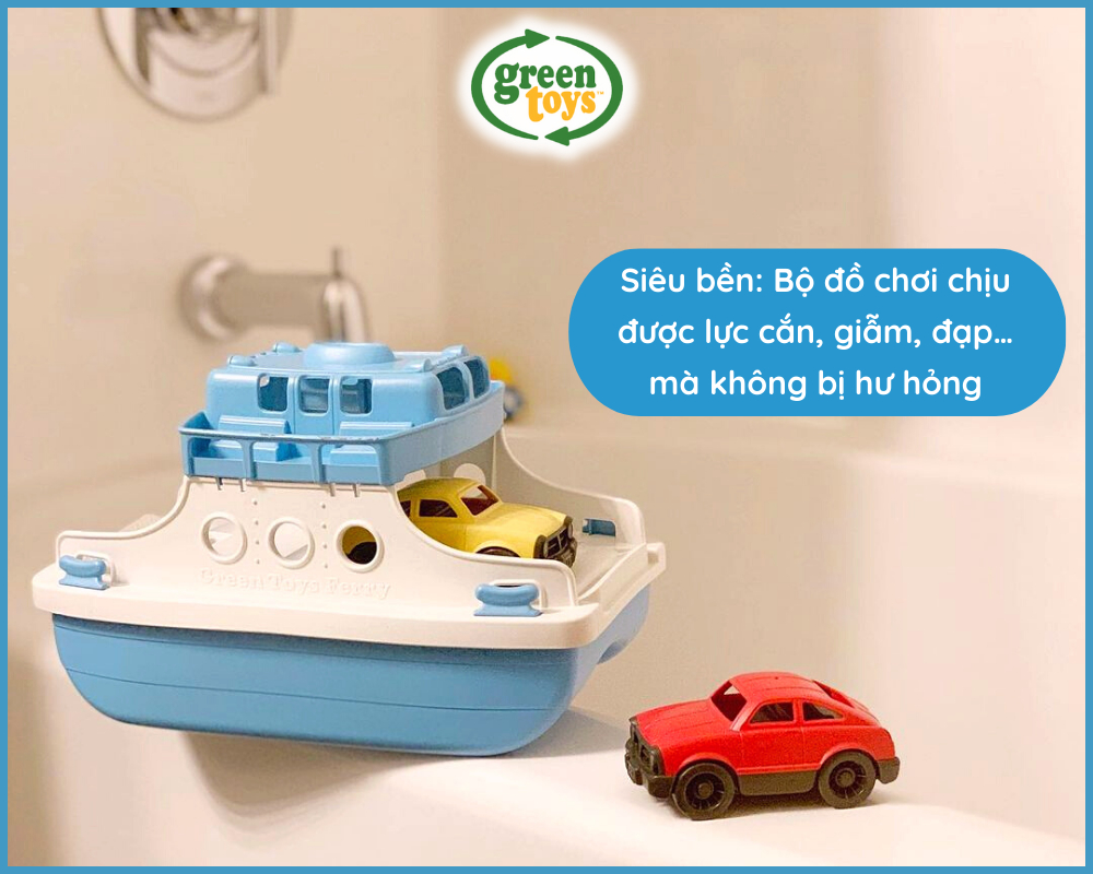 Mô tả Bộ Đồ Chơi Phà Chở Xe Ô Tô Green Toys Cho Bé Từ 3 Tuổi - 4