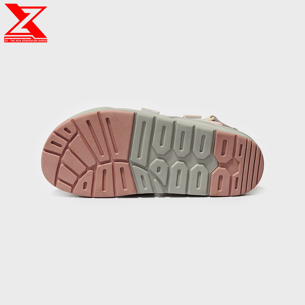 Mô tả Giày xăng-đan Nữ ZX 3128 Pink cream 3 quai phối lót hồng đế Phylon 3 lớp 3cm - 4