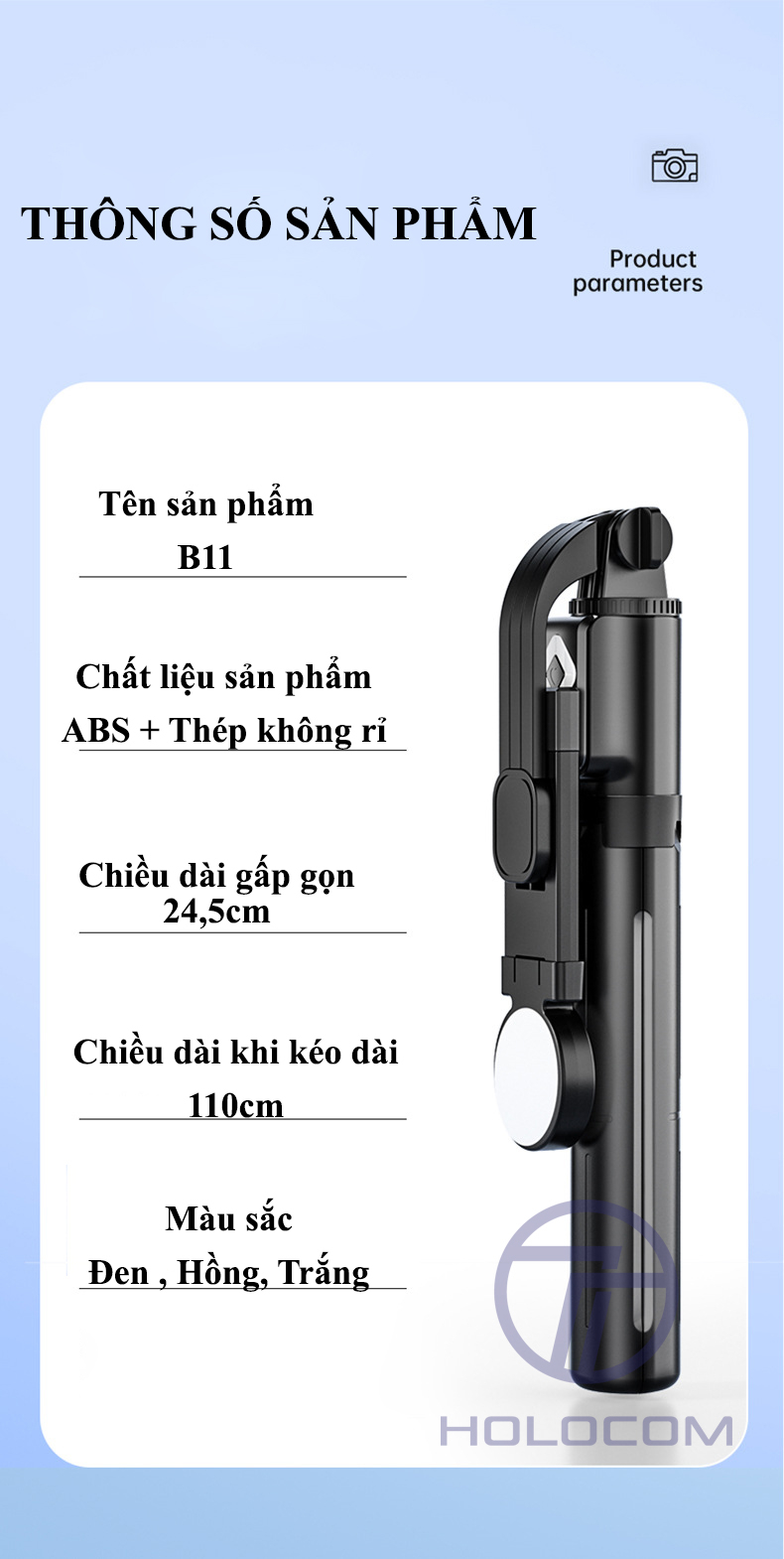 Gậy Chụp Ảnh B11s - Đóng gói