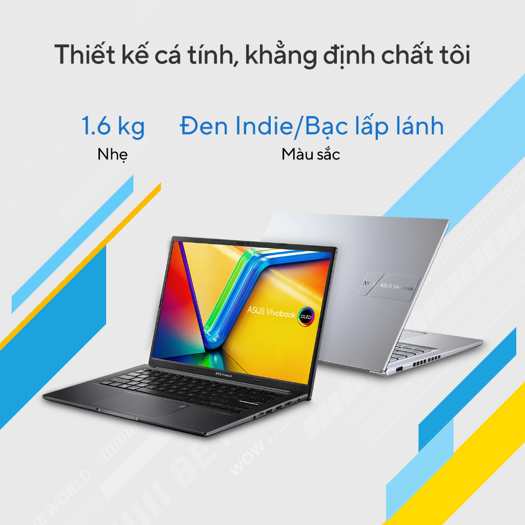Mô tả Laptop Asus Vivobook 14 OLED A1405VA-KM095W i5-13500H | 16GB | 512GB | Intel Iris | 14" 2.8K  | Win 11 | Bạc - 4