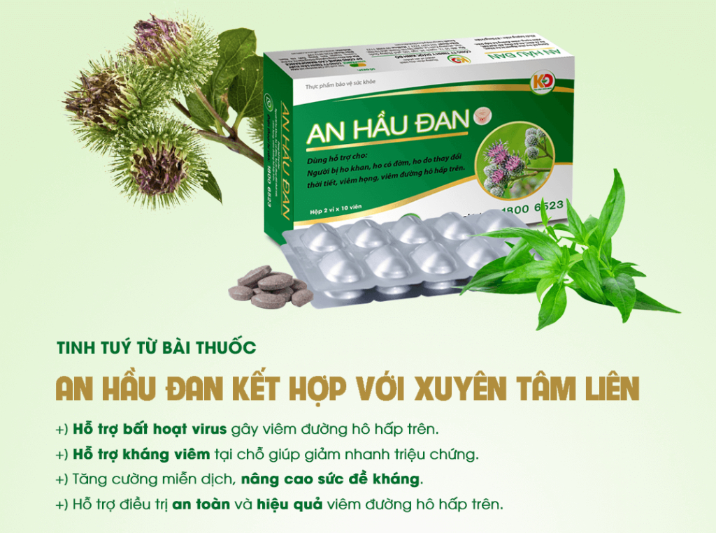 Mô tả AHĐ-Viên Ngậm Ho Thảo Dược An Hầu Đan Zlove Giảm viêm họng hạt, viêm amidan, khàn tiếng, ho có đờm (Hộp 20 viên) - 1