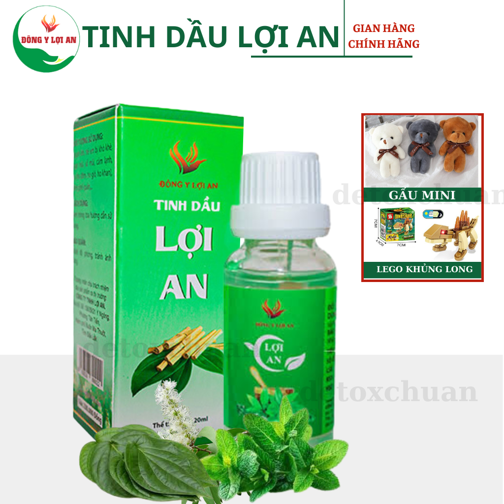Mô tả Tinh dầu bôi ho, sổ mũi, khò khè cho bé Lợi An 20m Hàng Chuẩn - 1