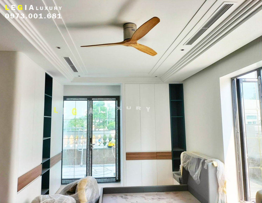 Mô tả Quạt Trần Gỗ Phong Cách Đông Dương LÊ GIA LGFAN689V - Chiều Cao 23cm - Sải Cánh 132cm - Bảo Hành 5 Năm - 2