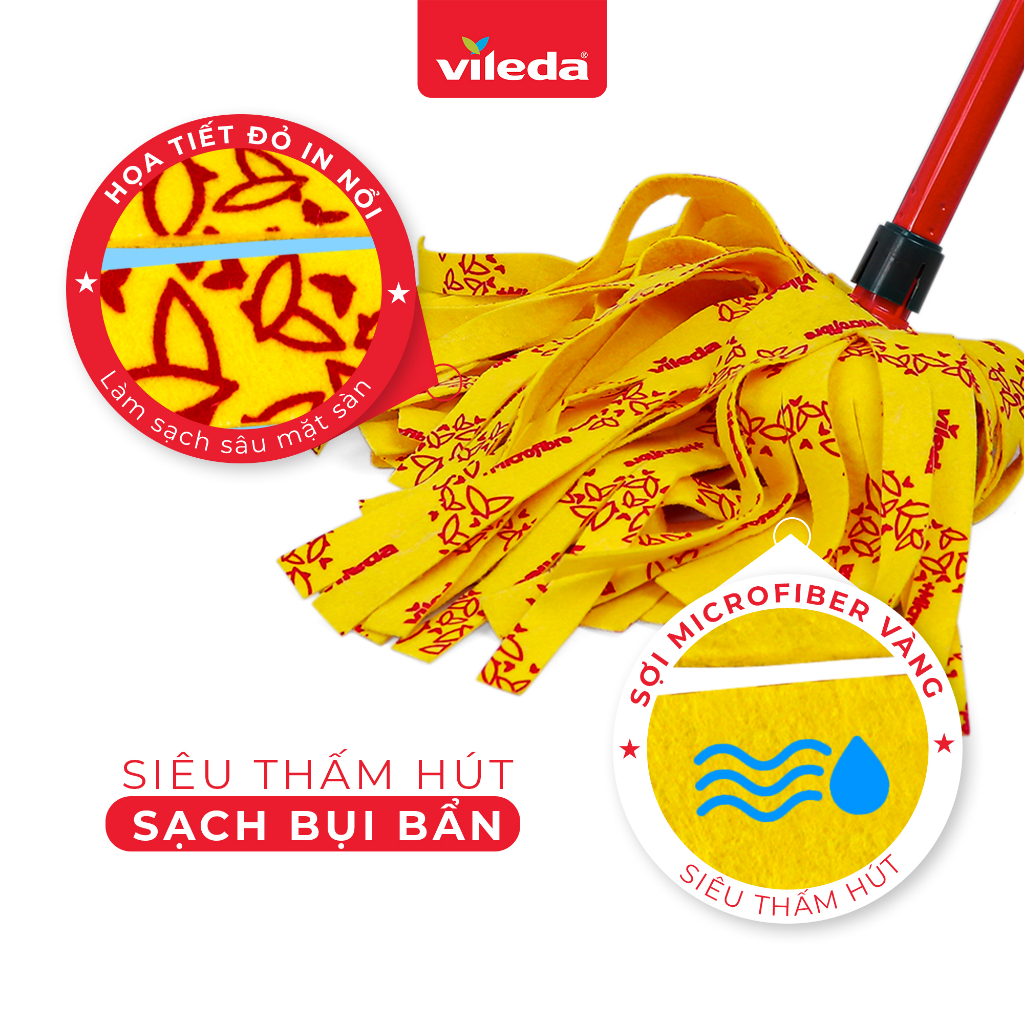 Mô tả Bông lau thay thế cho cây lau nhà VILEDA supermocio Soft - 2