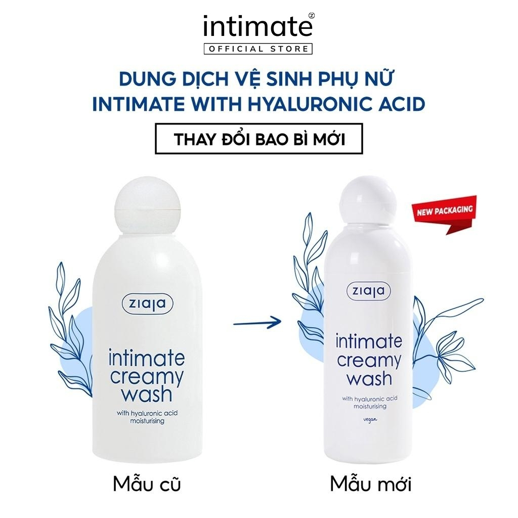 Mô tả Dung Dịch Vệ Sinh Phụ Nữ Intimate With Hyaluronic Acid ZIAJA Giúp Cân Bằng pH, Dưỡng Ẩm, Làm Sạch 200ml - 1