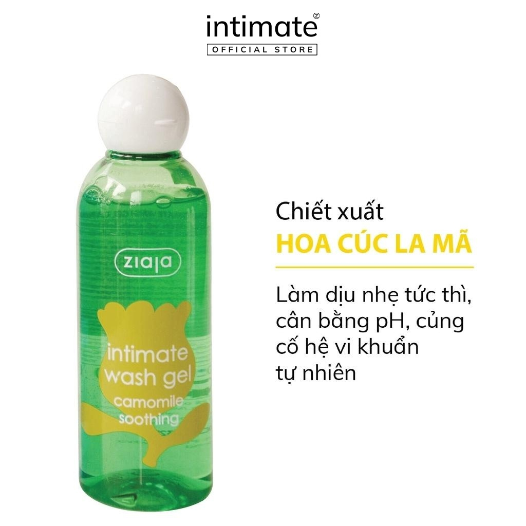 Mô tả Dung Dịch Vệ Sinh Phụ Nữ Intimate Cúc La Mã ZIAJA Dịu Nhẹ Giúp Làm Sạch Và Khử Mùi Hôi 200ml - 1