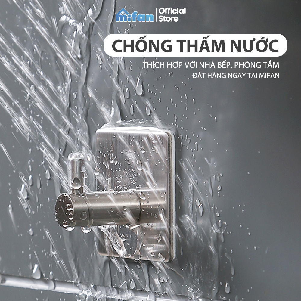 Móc dán tường Inox 304 MIFAN - Đa năng nhà tắm