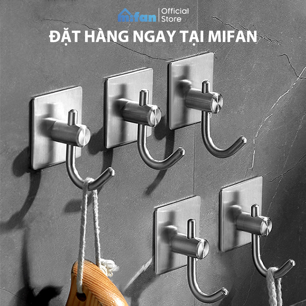 Mô tả Móc Dán Tường Inox 304 Cao Cấp MIFAN - Keo 3M Siêu Dính - Treo Quần Áo, Khăn, Dụng Cụ Bếp, Đồ Nhà Tắm - 9