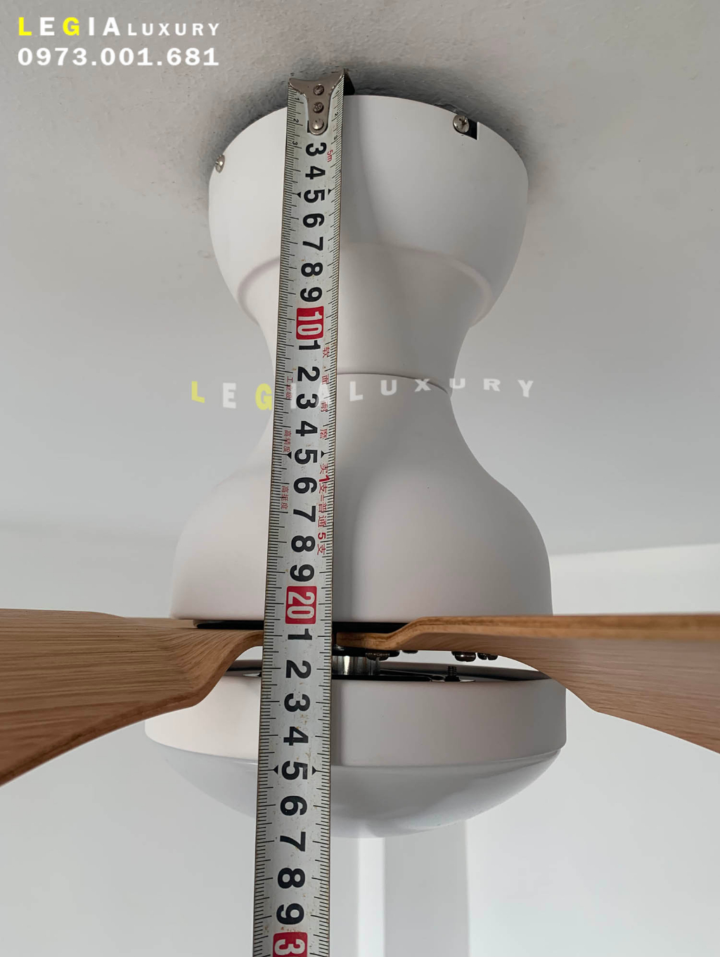 Mô tả Quạt Trần Mini Có Đèn Lê Gia LGFAN650V - Chiều Cao 23cm - Sải Cánh 73cm - Bảo Hành 5 Năm - 4