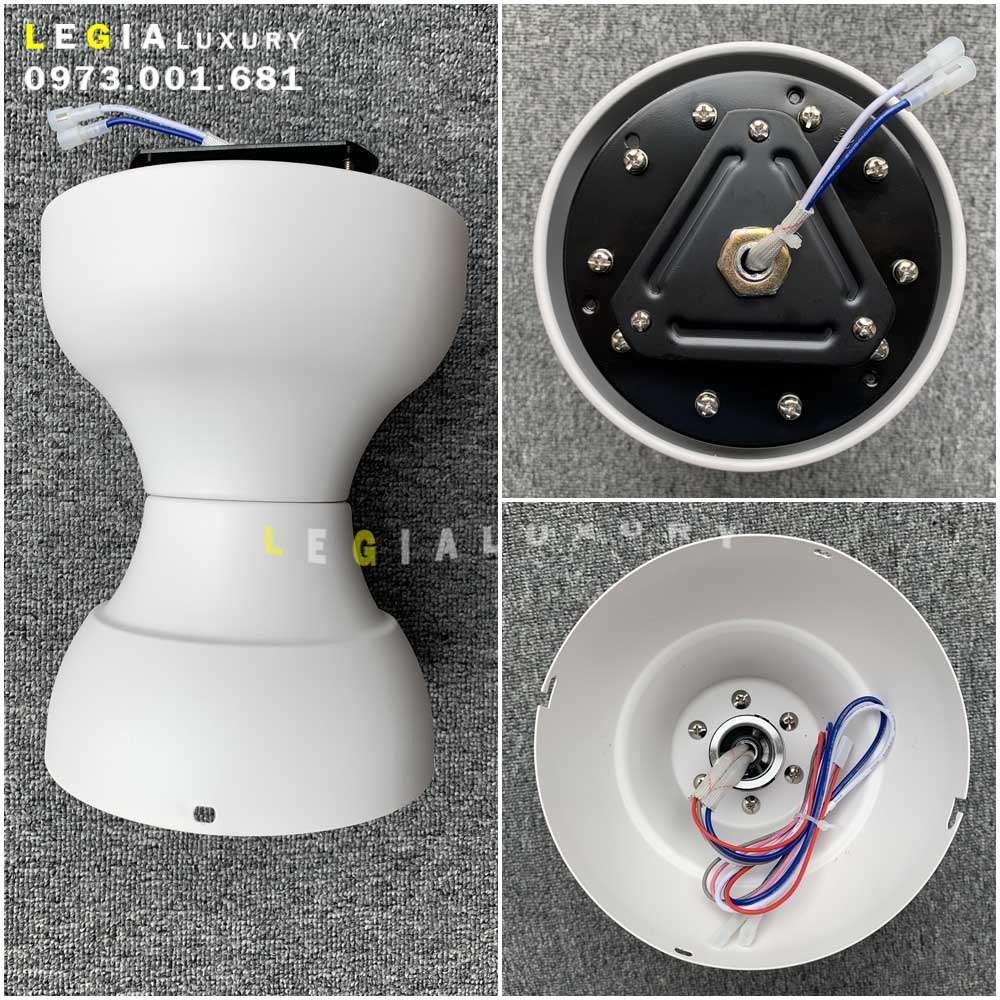 Mô tả Quạt Trần Mini Có Đèn Lê Gia LGFAN650V - Chiều Cao 23cm - Sải Cánh 73cm - Bảo Hành 5 Năm - 11