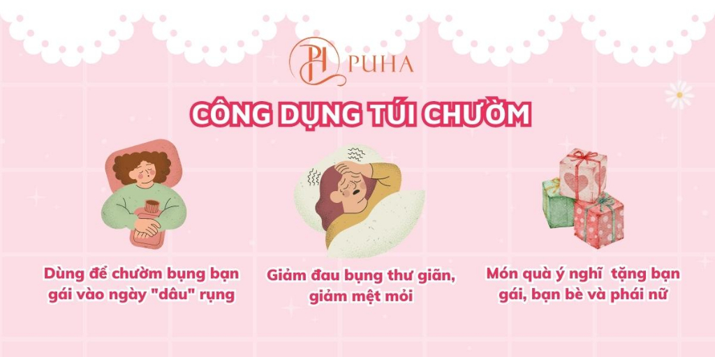 Mô tả Túi chườm nóng lạnh đa năng Puha 500ml họa tiết thỏ bunny dễ thương quà tặng bạn gái - 3