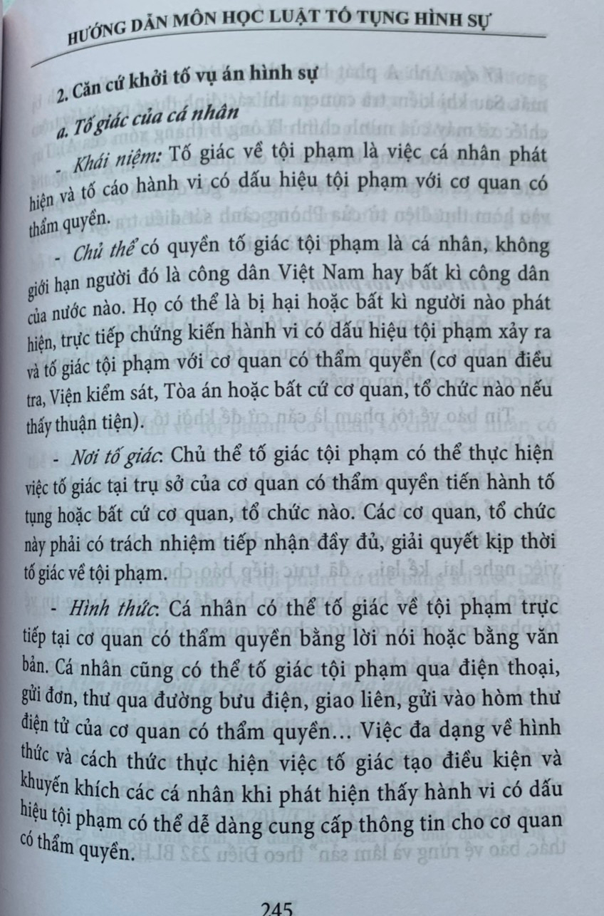 Mô tả Sách - Hướng dẫn môn học Luật tố tụng hình sự - 3