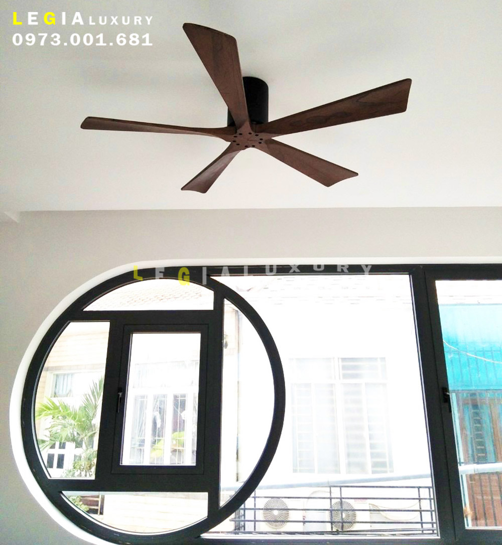 Mô tả Quạt Trần Cánh Gỗ Phong Cách Indochine LÊ GIA LGFAN738G - Chiều Cao 22cm - Sải Cánh 132cm - Bảo Hành 5 Năm - 4