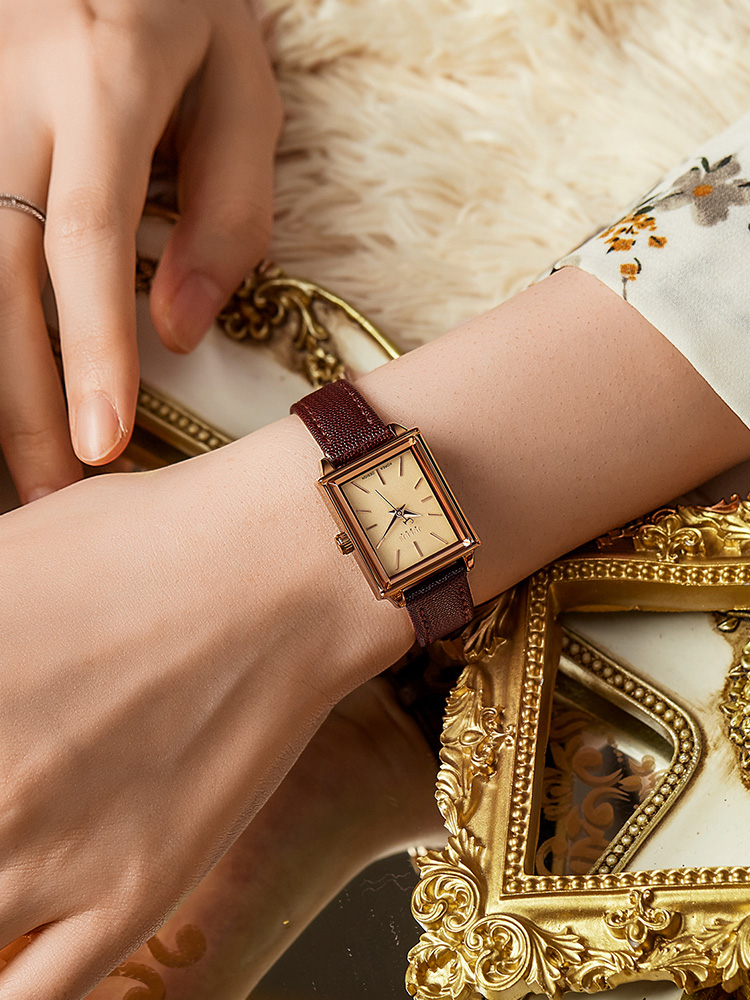 Mô tả JA-787 đồng hồ nữ dây da nâu Sale off | Julius Official - 5