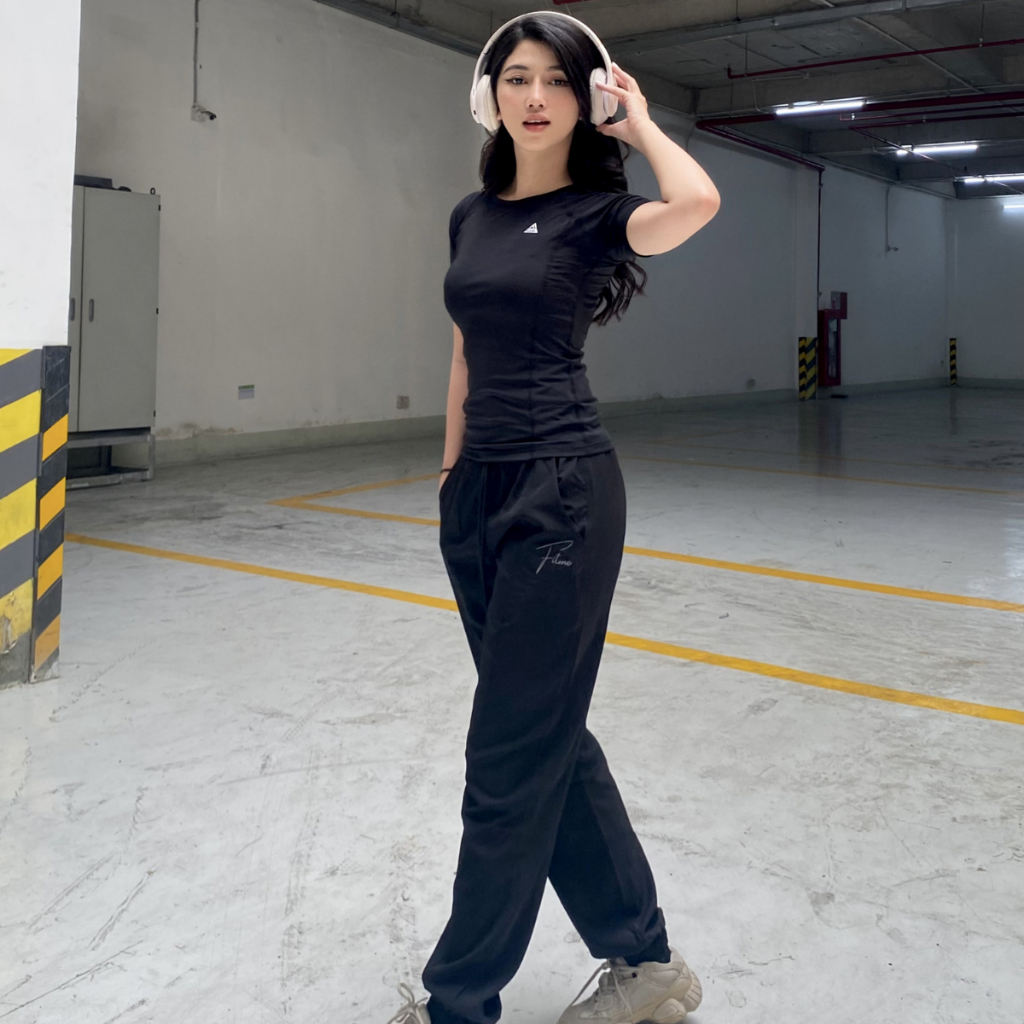 Mô tả Bộ đồ tập gym Fitme Sportswear Sigma, quần dài Jogger chất liệu microfiber thoáng mát - 2